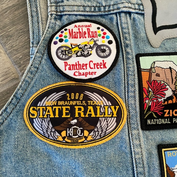 Harley Davidson Denim Vest with Pins & Patches XXL - Picture 12 of 16
